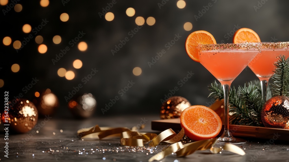 Cocktails med appelsin (layoutbillede)